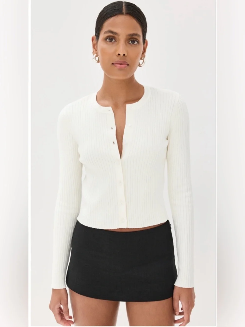 Reformation Joanne Cotton Cardigan - Picture 1 of 6